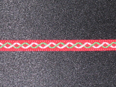 Röd/Vit/Grönt  band 5 mm