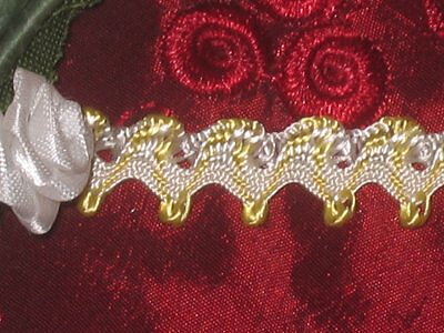Gul / Vitt band 10 mm