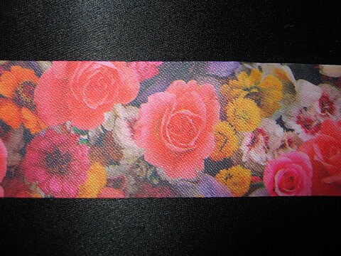 Rött blomband 37 mm