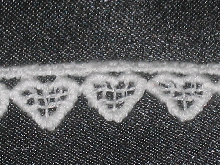 Vit broderispets 10 mm