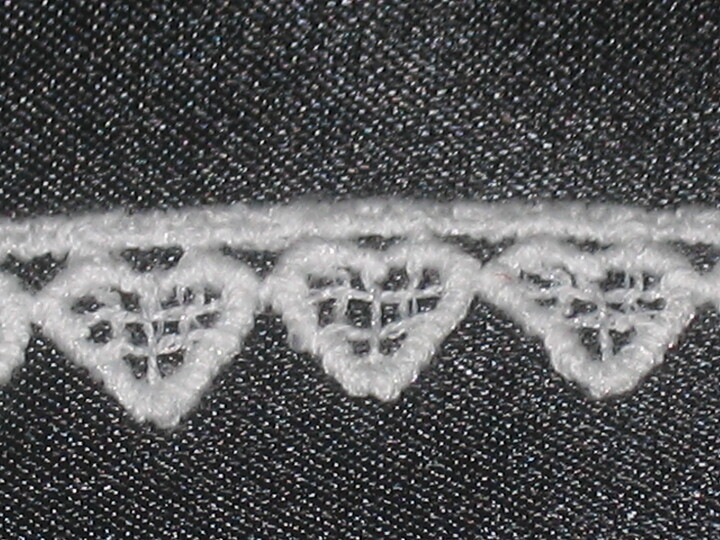 Vit broderispets 10 mm