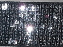 Silverfärgat paljettband 40 mm