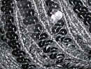 Silverfärgat paljettband 17 mm