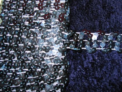 Silverfärgat paljettband 30 mm