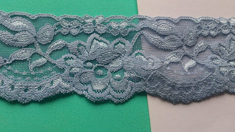 Blå stretchspets 55 mm
