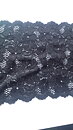 Svart stretchspets 150 mm