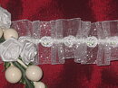 Vit iriserande spets 25 mm
