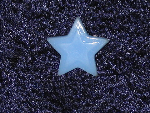  Blå plastknapp Ø = 18 mm