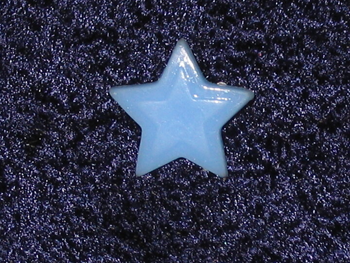  Blå plastknapp Ø = 18 mm