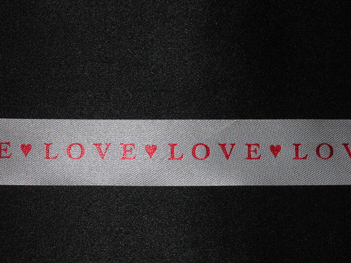 Satinband Love 22 mm