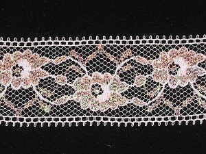 Rosa iriserande guldglitterspets 30 mm