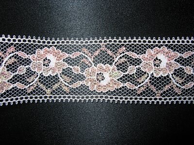 Rosa iriserande guldglitterspets 30 mm