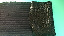 Svart paljettstretchband 150 mm