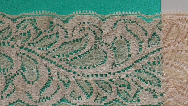 Beige stretchspets 60 mm