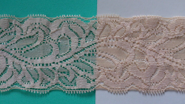 Beige stretchspets 60 mm