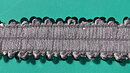 Silverfärgat paljett-stretchband 30 mm