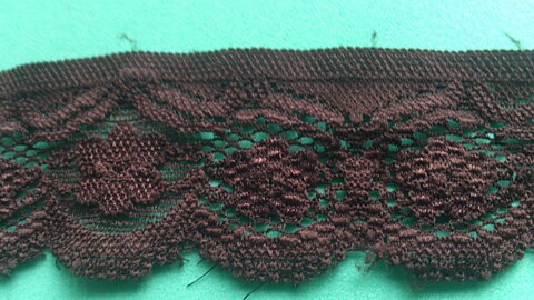Brun stretchspets  35 mm