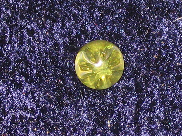 Grön plastknapp Ø = 9 mm