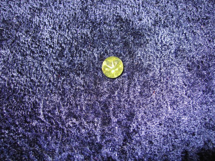 Grön plastknapp Ø = 9 mm