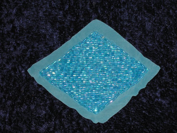 Blå applikation (125 x 105 mm)