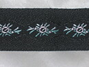 Svart broderiband 30 mm