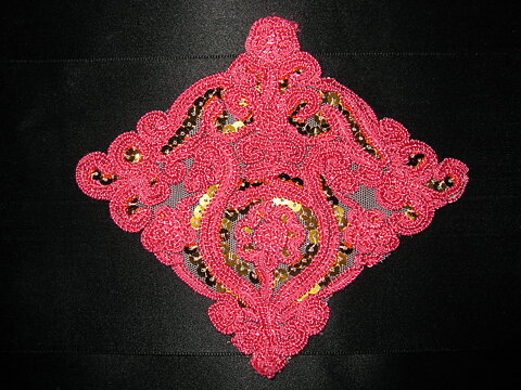 Rosa applikation (115 x 110 mm)