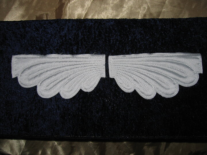 Vadderade änglavingar (170 x 90 mm)