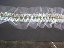 Vit organzastretchspets 75 mm
