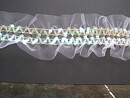 Vit organzastretchspets 75 mm