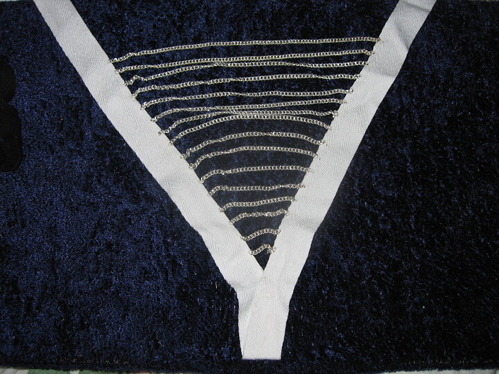 Vit halsapplikation (270 x 270 mm) 
