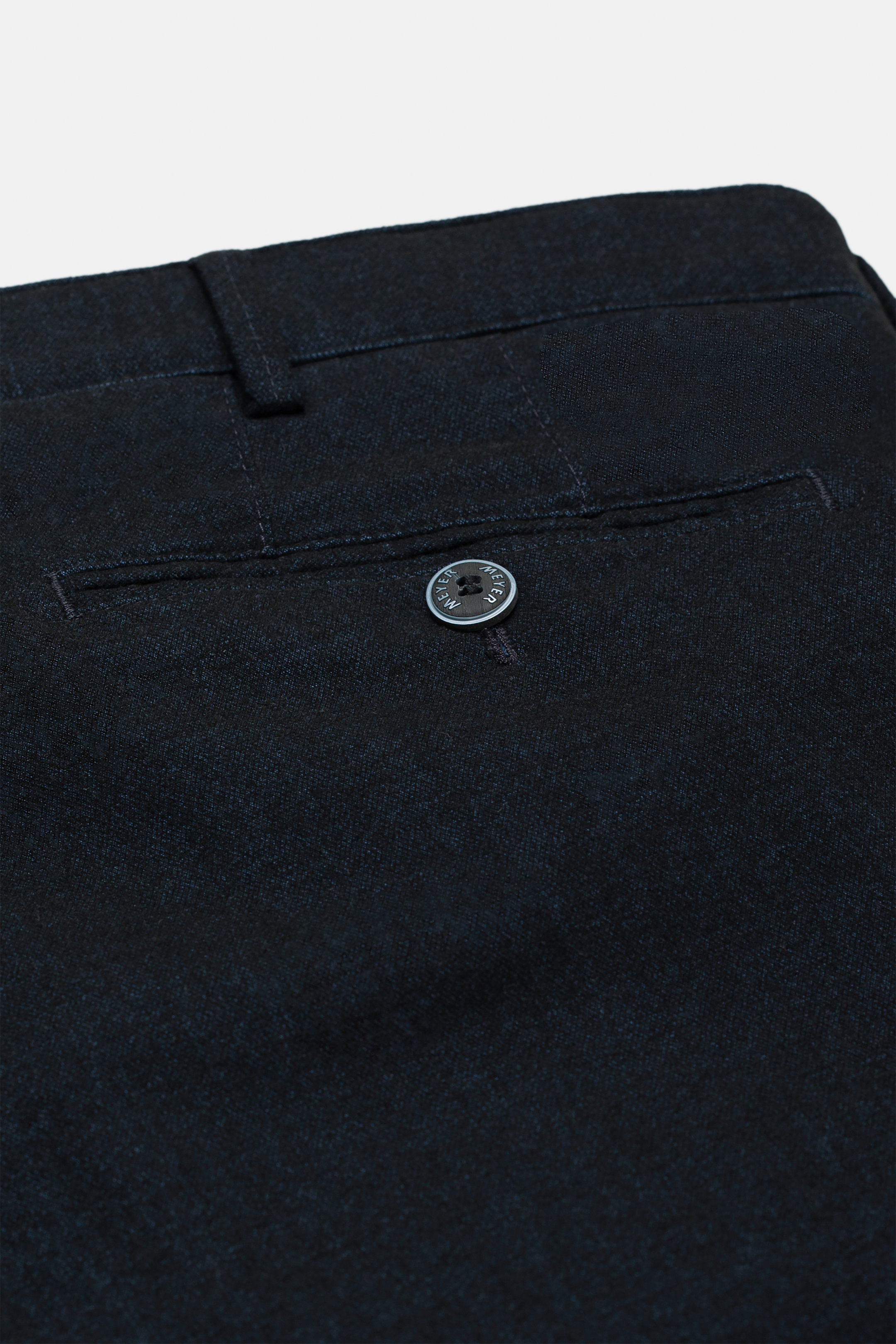 Blå (blue) chinos i Jersey Look och modern passform (Meyer / Bonn) - 6