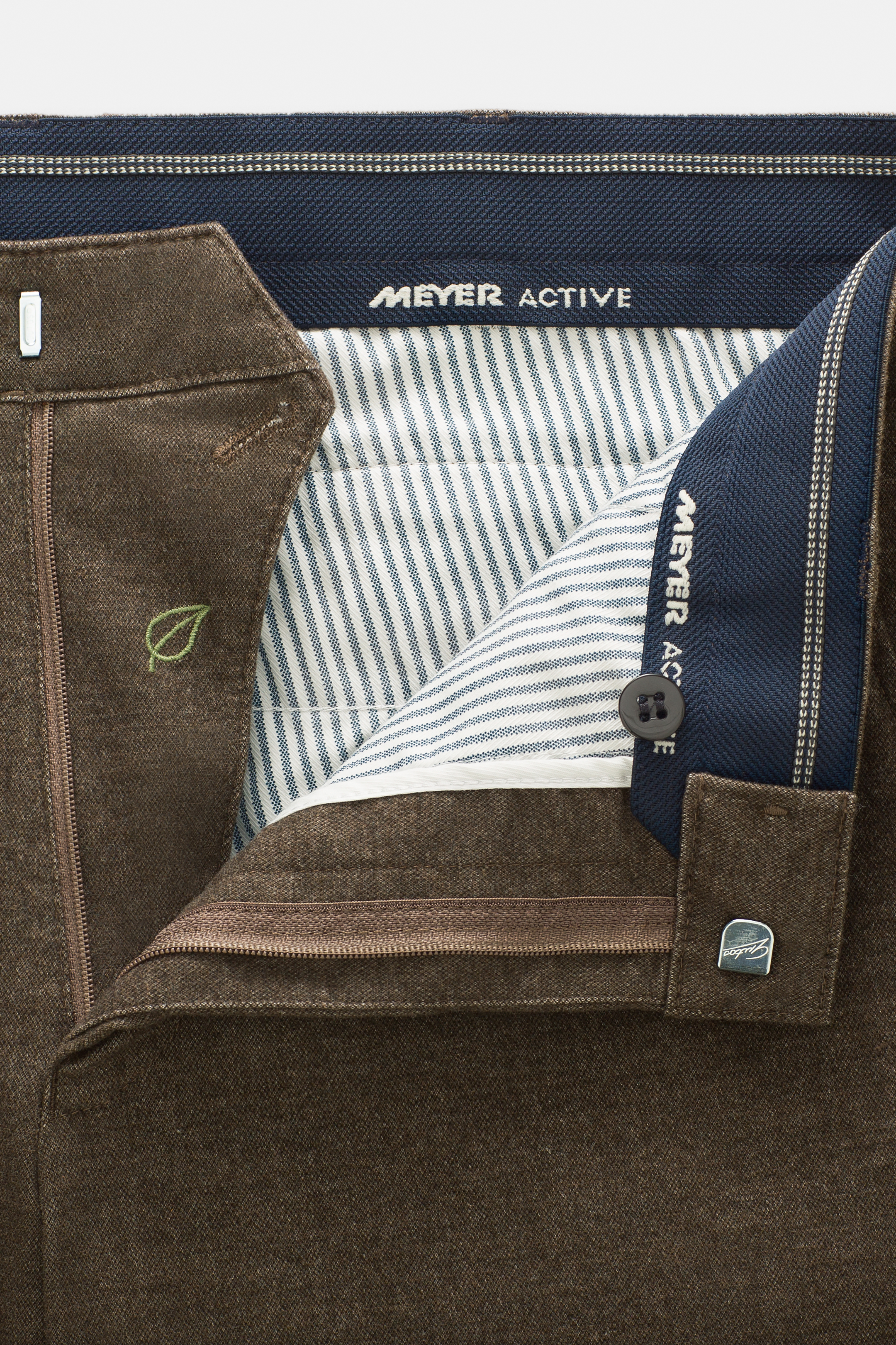 Bruna (coffee) chinos i Jersey Look och modern passform (Meyer / Bonn) (finns i strl 48) - 5