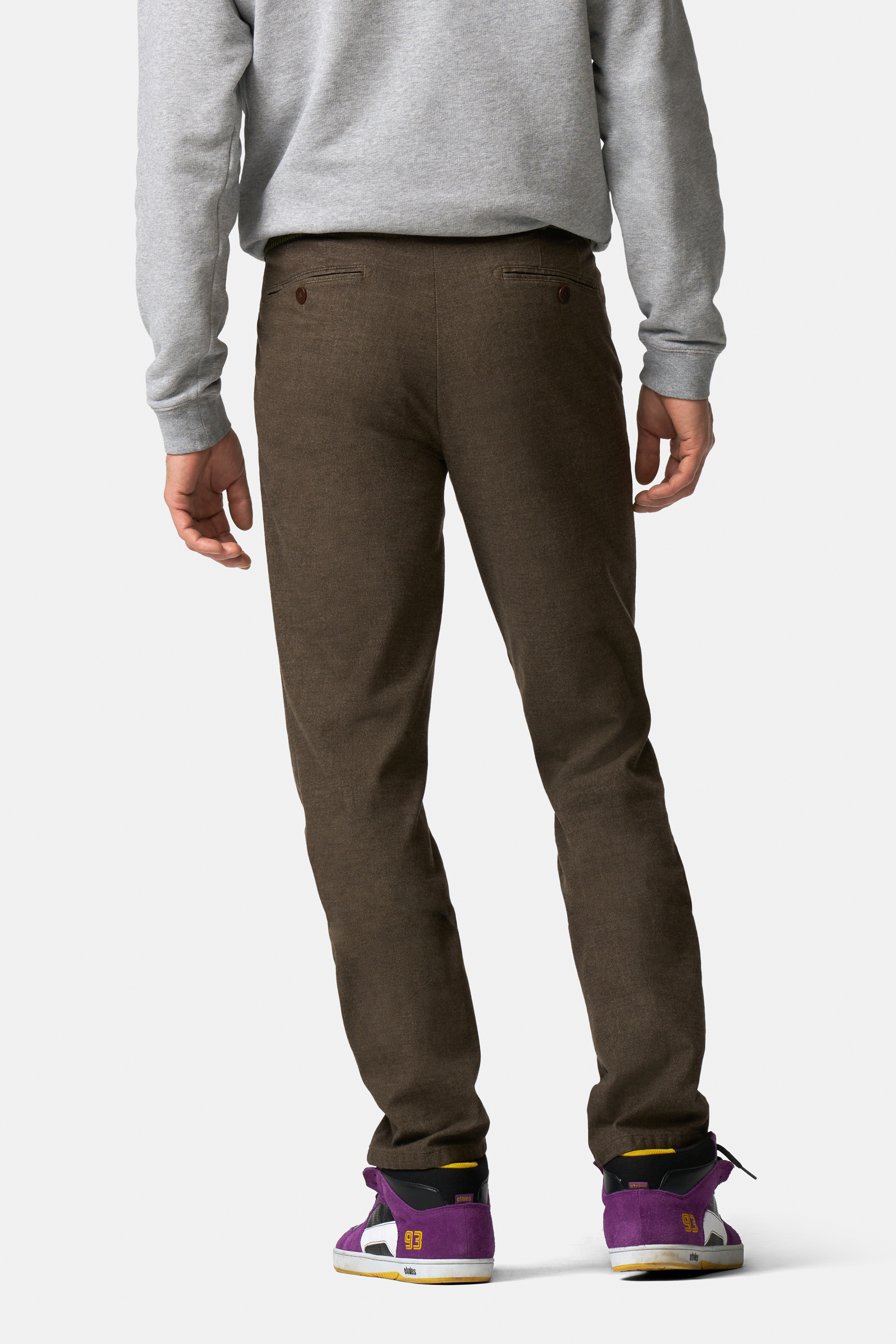 Bruna (coffee) chinos i Jersey Look och modern passform (Meyer / Bonn) (finns i strl 48) - 2