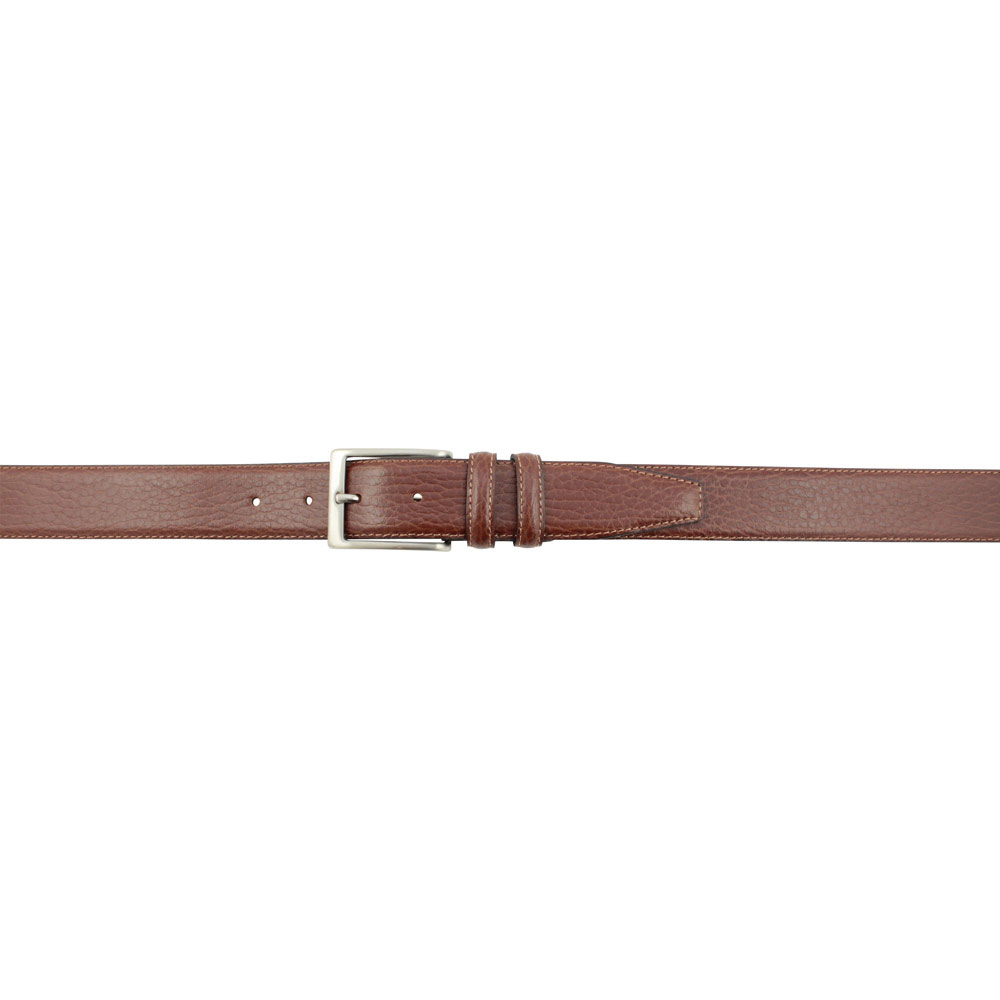 Läderbälte präglat, cognac och upp till 115 cm (Portia) - 2