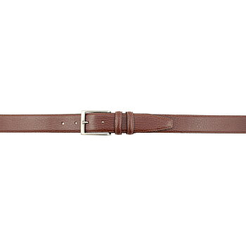 Läderbälte präglat, cognac och upp till 115 cm (Portia)