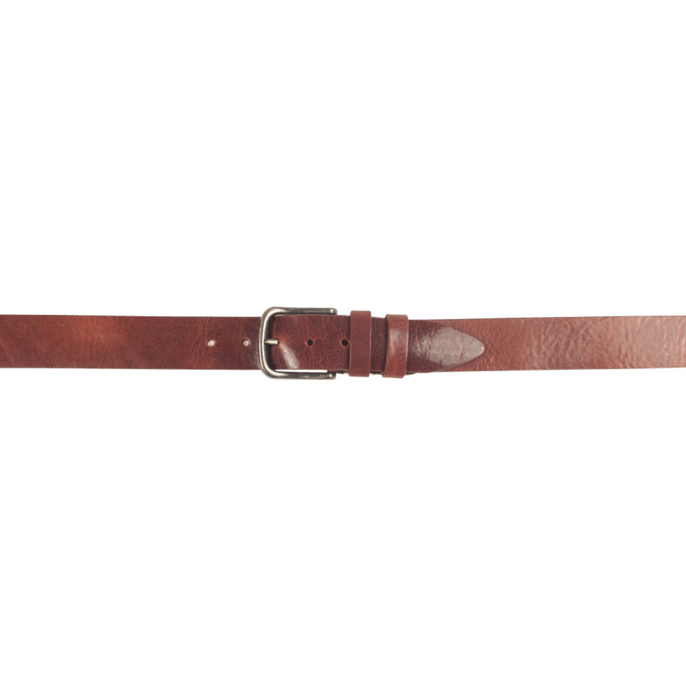 Läderbälte tufft, cognac och upp till 115 cm (Portia) - 2