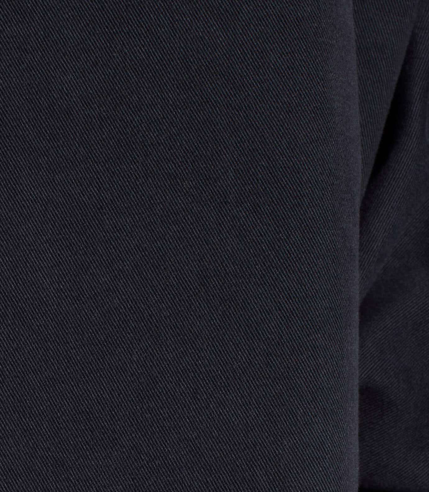 Blå (navy) chinos i färgäkta bomull och normal passform (Meyer / Roma) - 6
