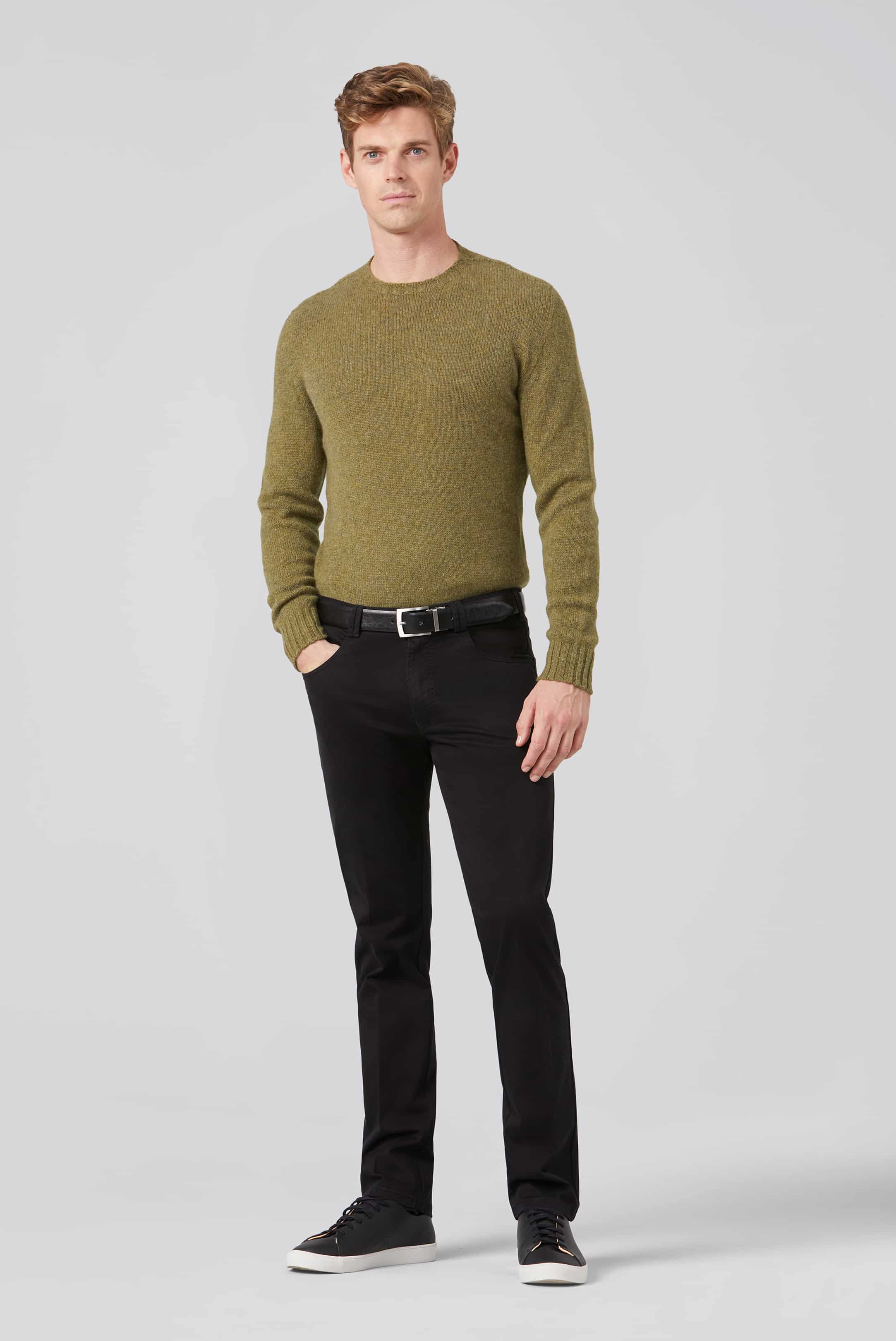 Svart (black) jeanshybrid i färgäkta Premium Satin och normal passform (Meyer / Diego) (finns i strl 48, 30) - 3