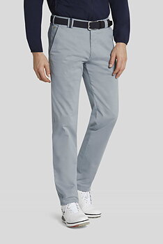 Grå (ljusgrå) exklusiva chinos i golfmodell, High Performance, Super-Stretch och modern passform (Meyer / Augusta) (finns i strl 42/32)