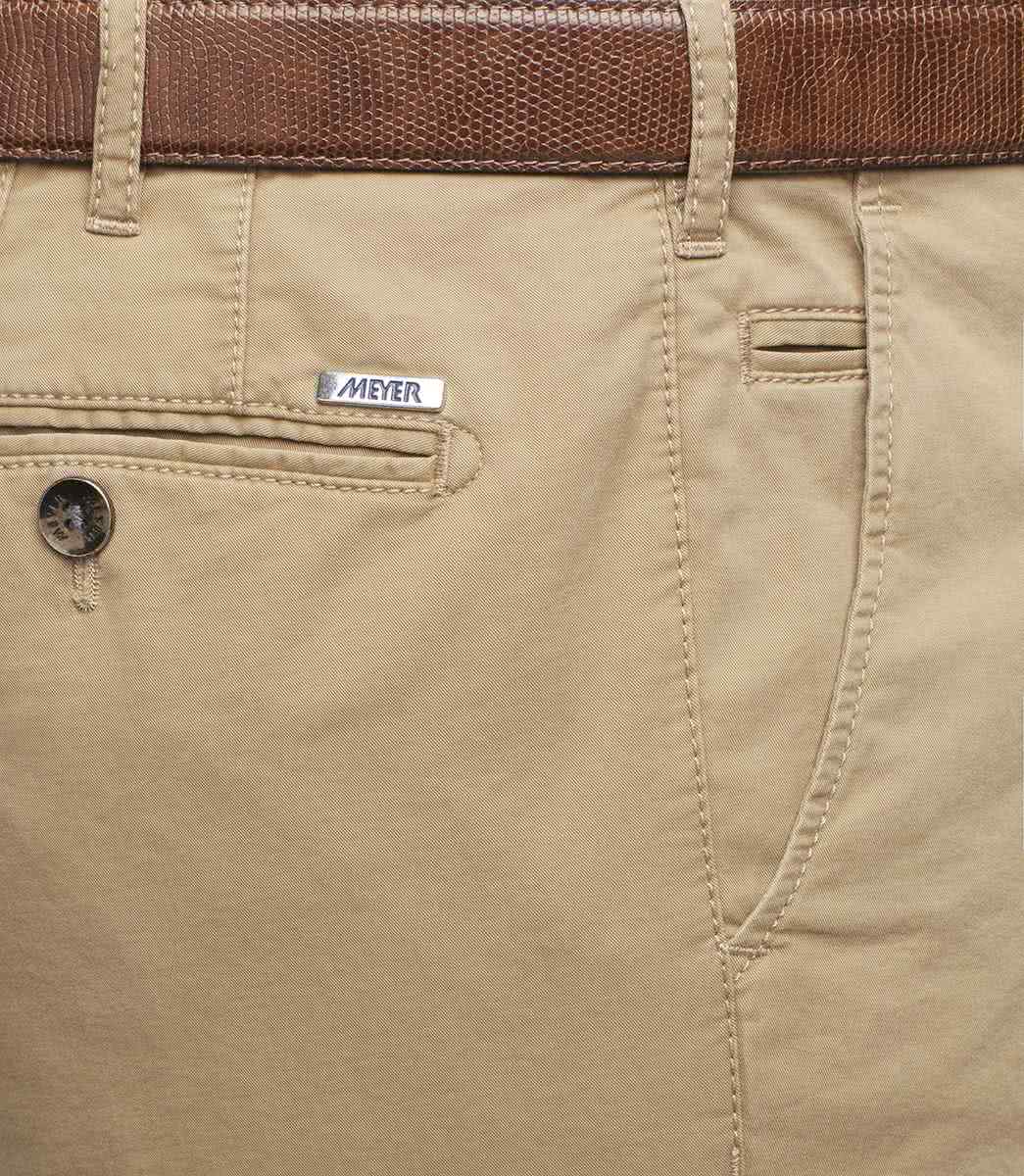 Bruna (camel) chinos i färgäkta bomull och modern passform (Meyer / Bonn) - 5