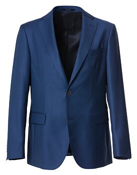Kornblå kavaj i S'110 ull och normal passform  (mod Parker från Cavaliere/Vitale Barberis)