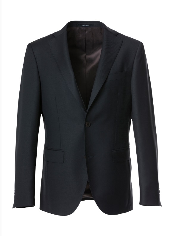 Svart kavaj i S'110 ull och normal passform  (mod Parker från Cavaliere/Vitale Barberis)