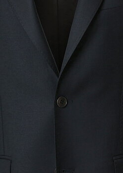 Svart kavaj i S'110 ull och normal passform  (mod Parker från Cavaliere/Vitale Barberis)