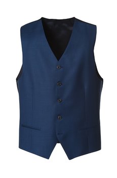Kostymväst - kornblå i S'110 ull och normal passform  (mod Parker från Cavaliere/Vitale Barberis)