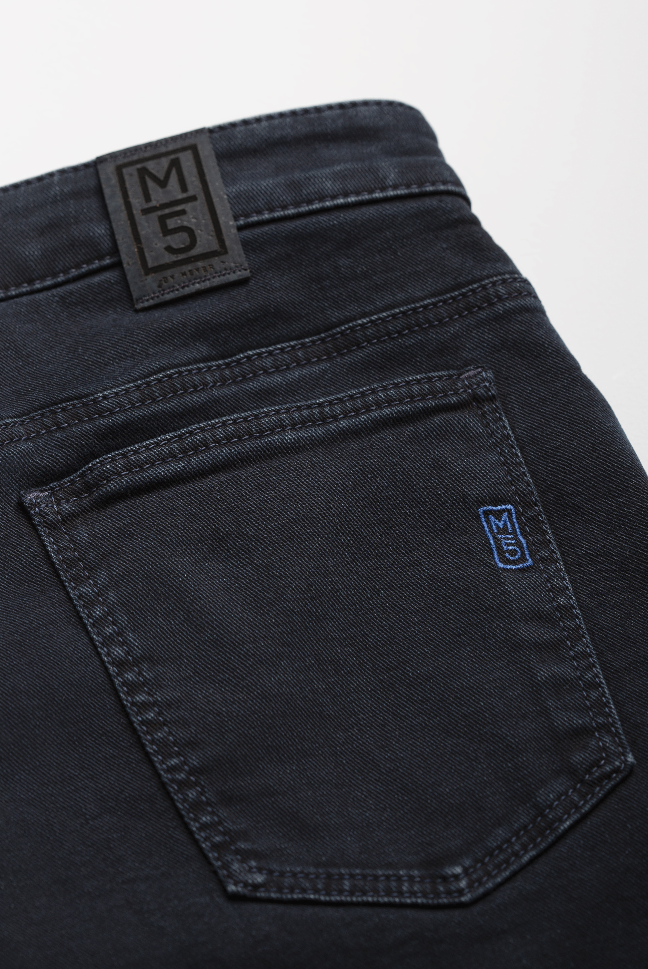 Blå (dark blue stone) jeans i Super-Stretch och normal passform (Meyer / M5) - 6