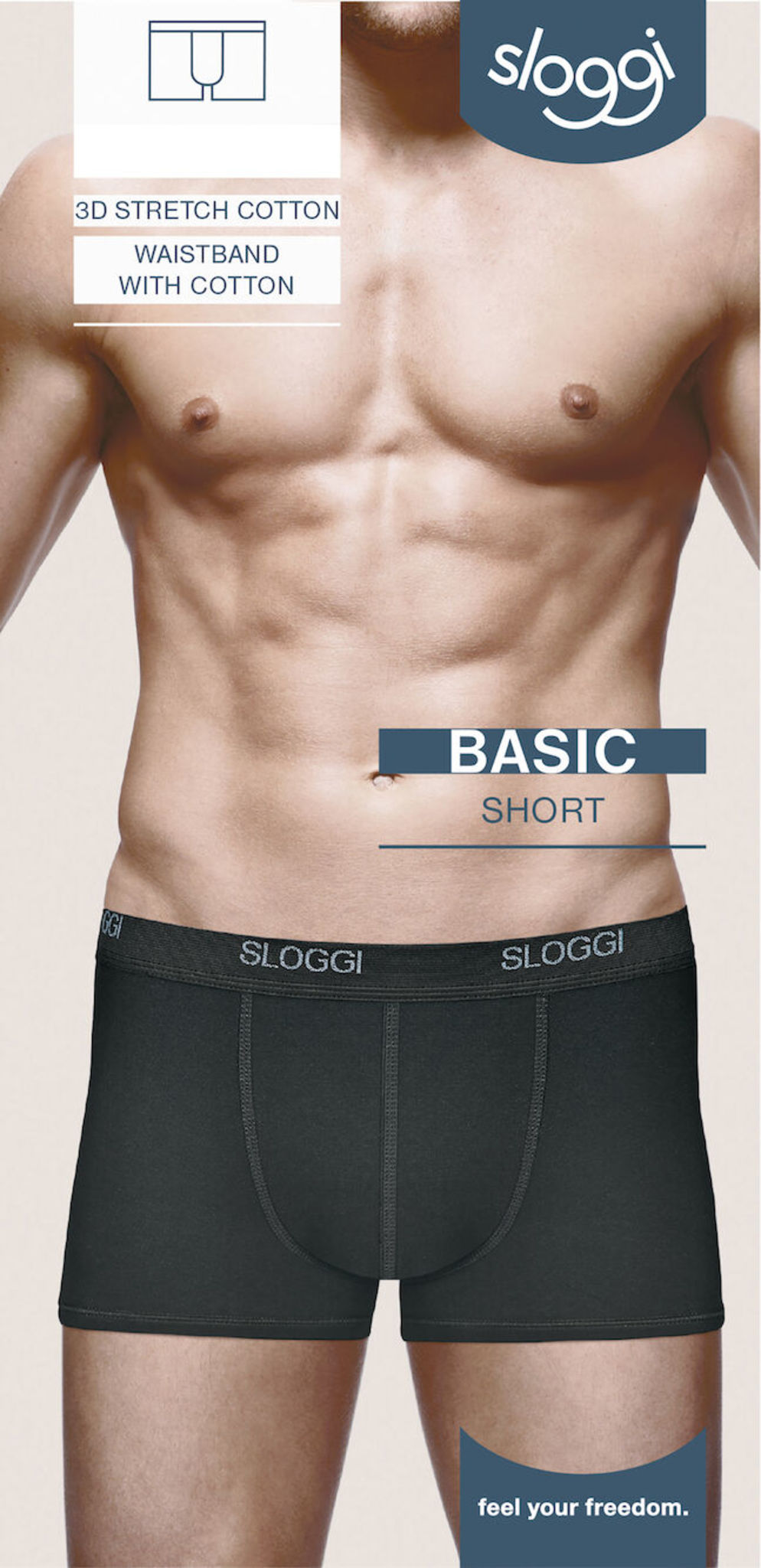 Sloggi Basic Short boxer 4-pack svarta