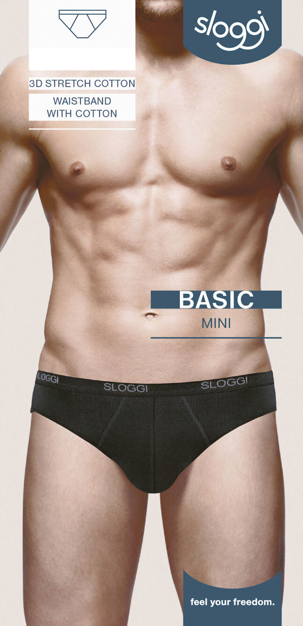 Sloggi Basic Mini 5-pack svarta (finns i strl S)