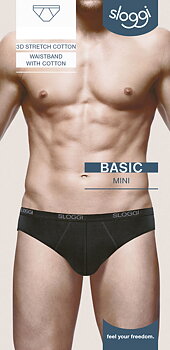 Sloggi Basic Mini 5-pack svarta (finns i strl S)