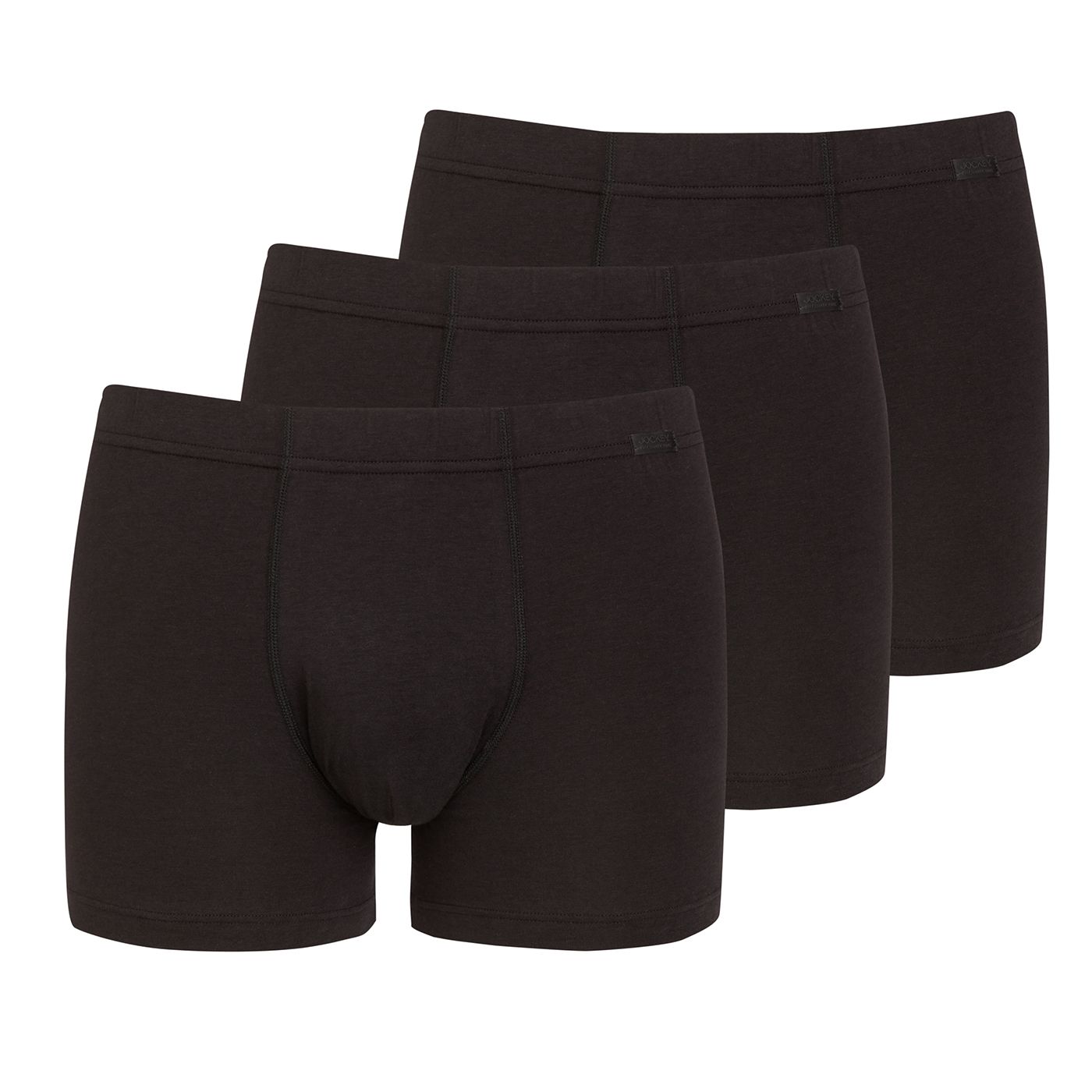 Jockey Trunk, Cotton+, 3-pack svart