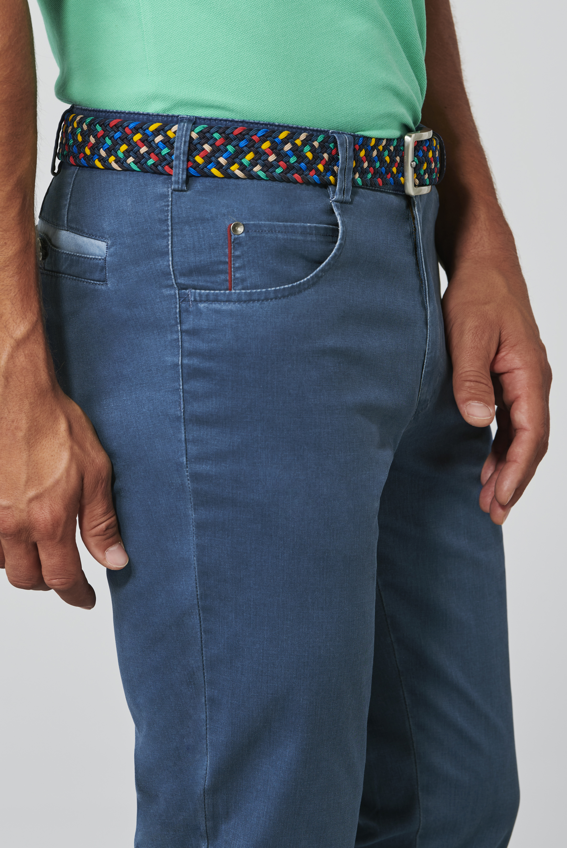 Blå (blue) jeanshybrid i Casual Two-Tone och normal passform (Meyer / Diego) (finns i strl 46) - 4